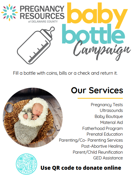 Delco Baby bottle flyer front